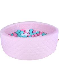 Bällebad »Soft, Heart Rose«, mit 300 Bällen rose/creme/lightBlue; Made in Germany , rot , KNORRTOYS
