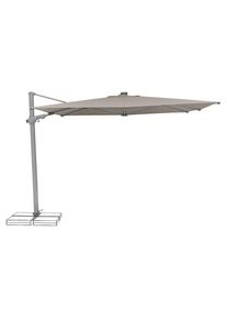 Ackerman Sonnenschirm»SuncomfortbyGlatzVarioflexSolarLED300x300cm« , grau
