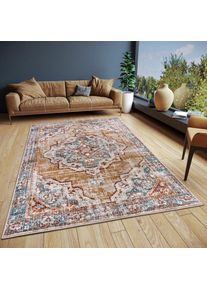 Teppich »Strozzi« rechteckig 8 mm Höhe Läufer, Orientalisch, Kurzflor, Wohnzimmer, Schlafzimmer, Esszimmer , blau , Hanse Home , Oberfläche: 53%...