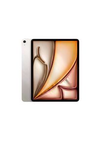 Apple , iPad Air 6. Gen. (2024) M2, 13 Zoll, Polarstern , beige , Bis zu 10 Stunden Surfen im Web mit WLAN, Video- oder Musikwiedergabe