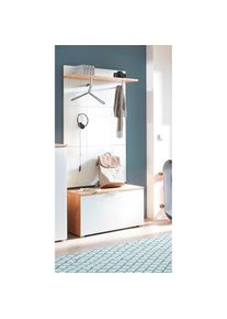 Germania , Garderoben-Set »GW-Telde«, (Set, 2 St.) , weiss , Garderobenpaneel, Schuhbank