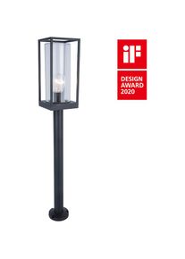 Pollerleuchte »FLAIR«, Leuchtmittel E27 ohne Leuchtmittel , grau , Lutec