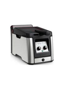 Tefal, Fritteuse &raquo;Clear Duo FR600DCH&laquo; 2000 W, schwarz, silberfarben, Einheitsgr&ouml;&szlig;e, Fritteuse