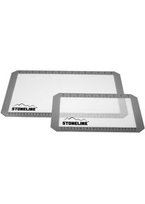 Backmatte, (Set, 2 tlg.), Glasfaser mit Silikonbeschichtung , weiss , Stoneline