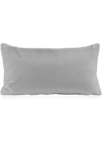 HOCK Dekokissen »Plushy« samtweich, kuschelig, inkl. Füllung, Bezug mit Reissverschluss , grau , H.O.C.K. , Obermaterial: 100% Polyester. Füllung: 100%...
