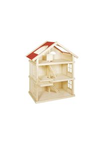 goki , Puppenhaus »Puppenhaus 3-Stöckig« , rot