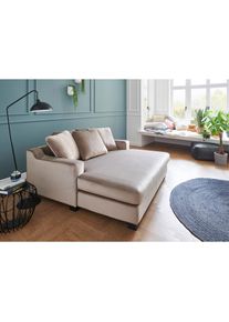 XXL-Sessel »Nobel«, Megasessel, Loveseat, inkl. 5 Rückenkissen, frei im Raum stellbar , beige , ATLANTIC HOME COLLECTION