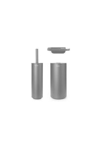 WC-Garnitur »Mindset 3teilig Anthrazit«, Set, aus Kunststoff , grau , Brabantia
