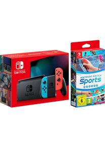 Nintendo Switch , Konsolen-Set, inkl. Switch Sports , bunt , Spieler können bis zu acht Switch-Konsolen miteinander verbinden