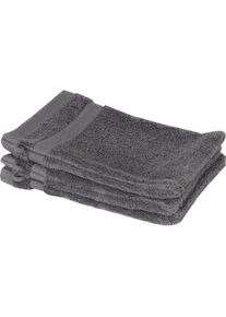 Schöner Wohnen Kollektion Waschhandschuh »Cuddly«, (Set, 3 St., 3 Waschhandschuhe 16x21cm), schnell trocknende Airtouch-Qualität , grau , SCHÖNER WOHNEN-KOLLEKTION