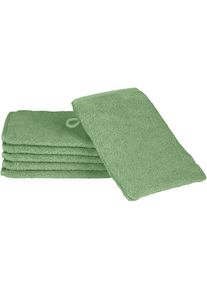 Waschhandschuh »Sensual Skin«, (6 St.), mit Aloe-Vera-Öl veredelt , grün , Ross