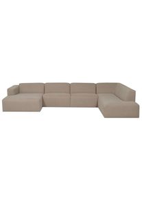 Wohnlandschaft »Kelani«, mit dekorativer Knopfsteppung an den Armlehnen , beige , Inosign