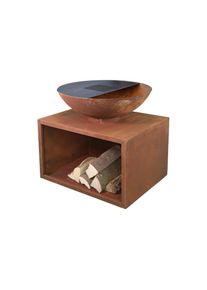 Buschbeck , Holzkohlegrill »Plancha Rubigo« , braun