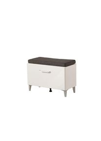 Schuhbank »Como, Schuhschrank, Schuhregal, Schuhtruhe, Breite 75 cm«, mit Sitzkissen und eine Klapptür, in Opaque Weiss , weiss , Inosign