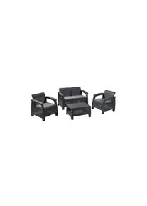 Loungesofa »Graphit, inkl. Kissen« , grau , Allibert