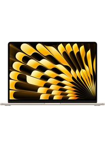 Apple , Notebook »Air 15 2025 M4 10C GPU / 16 GB / 512 GB Starlight« , beige , Betriebssystem: macOS