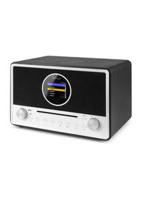 Ackerman Internet-Radio»AudizioLucca«(Digitalradio(DAB+)-FM-Tuner-Internetradio) , schwarz-weiss , Vollfarbiges 2.8"-LCD-Display mit Dimmerfunktion