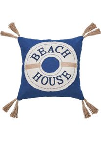 Dekokissen »CUSHION SEALIFE BEACH HOUSE« , blau , done.