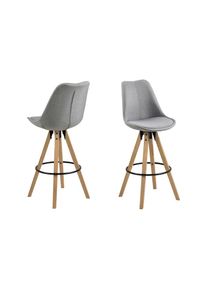 Barhocker »Dima, 2 Stück, 48.5 x 111.5 cm« , grau , AC Design