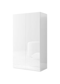 Schuhschrank »SMILE Breite 63 cm, Höhe 114 cm, Schuhregal mit 5 Ebenen,«, Schuhkommode in Weiss Hochglanz Lack , weiss , Inosign