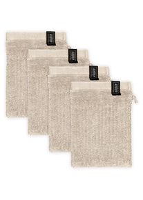 Schöner Wohnen Kollektion Waschhandschuh »Sense«, (Packung, 4 St., 4 Waschhandschuhe 16 x 21 cm) , beige , SCHÖNER WOHNEN-KOLLEKTION