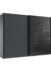 wimex Kleiderschrank »Tilburg, Metallgriffe, Made in Germany«, (Breite 270cm wahlweise mit 2 oder 3 Türen), mit Schwebetüren, jeweils 1 Glaselement, 180,...