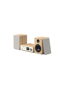 pure , Stereoanlage »Classic Stereo«, (Bluetooth-WLAN Digitalradio (DAB+)-Internetradio-FM-Tuner 100 W) , weiss , Wecker- und Sleep-Timer,...