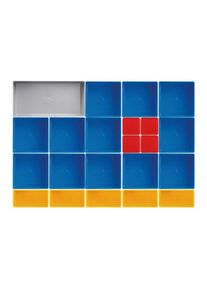 Kraftwerk, Werkzeugkoffer &raquo;22-teilig, 45 mm hoch&laquo;, bunt, Mit 4 x Einsatzbox Nr. 1-45, Rot und 5 x Einsatzbox Nr. 2-45, Gelb