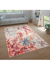 Teppich »Ryan 932« rechteckig 12 mm Höhe Kurzflor, modernes abstraktes Design, Wohnzimmer, Schlafzimmer , bunt , Paco Home , Obermaterial: 100%...