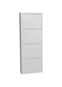 Schuhschrank »Melika«, aus Metall, 4 Schuhklappen, Höhe 139,5 cm , weiss , Inosign