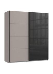 wimex Kleiderschrank »Tilburg, Metallgriffe, Made in Germany«, (Breite 270cm wahlweise mit 2 oder 3 Türen), mit Schwebetüren, jeweils 1 Glaselement, 180,...