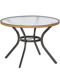 Gartentisch »Ravenna«, 100 cm Durchmesser , beige , Merxx