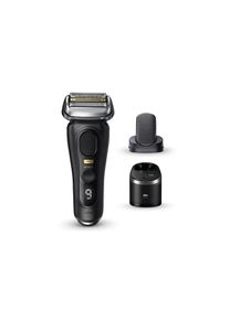 Braun , Elektrorasierer »Series 9 Pro+ 9590cc mit Reinigungsstation« , schwarz , Scherkopf mit 5 synchronisierten Scherköpfen für eine gründliche...