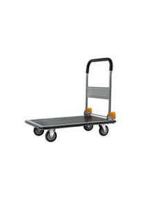 Struct, STRUCT Transportwagen &raquo;300 kg&laquo;, schwarz, silberfarben, Umlaufender Rammschutz und rutschfeste Stellfl&auml;che