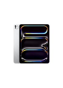 Apple , iPad Pro 4. Gen. (2024) M4, 13 Zoll, Silberfarben , silberfarben , Bis zu 10 Stunden Surfen im Web mit WLAN, Video- oder Musikwiedergabe