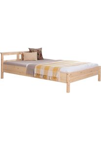 Futonbett »Merci«, Einzelbett, aus Kiefer Massivholz, inkl. Rollrost , beige , Ticaa