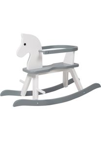 Roba , Schaukelpferd »Weiss/Grau«, aus Holz , grau