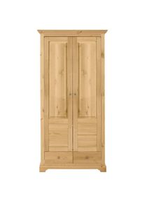 Home Affaire , Garderobenschrank »Ayanna«, Breite 94 cm, 2-türig, aus massiver Kiefer, FSC , beige , Made in Europe