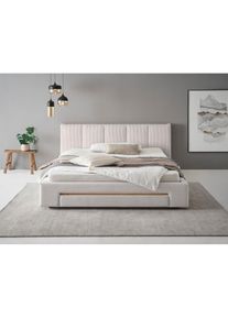 Inosign Polsterbett »CiTY/GiRON, Bettgestell mit Bettkasten, gepolstertes Stauraumbett«, mit Hundebett oder Stauraumschublade, Bezug Cord-oder Leinenoptik...