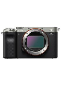 Sony , Systemkamera »Alpha 7C silberfarben, 44616 MP Vollformat« , schwarz , Vollformatkamera mit 24.2 Megapixeln und CMOS-Bildsensor