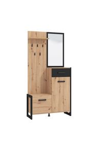 Inosign , Garderoben-Set »Oleron Kompaktgarderobe, Flurgarderobe, Dielenschrank«, (Komplett-Set), Schrank, Schuhschrank, Wandschrank, in modernen...
