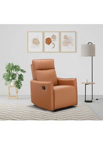 Relaxsessel »Lugo, TV-Sessel, Sessel Wohnzimmer mit Schlaffunktion,«, Loungesessel mit manueller Relaxfunktion , braun , Dorel Home
