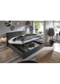 Bettgestell »Melody«, mit Bettkasten und Lattenrost , grau , ATLANTIC HOME COLLECTION