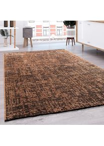 Teppich »Melbourne 690« rechteckig 4 mm Höhe Flachgewebe, modernes Design, ideal im Wohnzimmer & Schlafzimmer , beige , Paco Home , Obermaterial:...