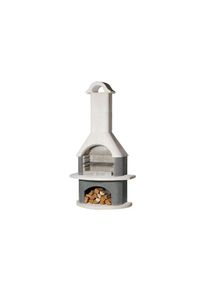 Buschbeck , Grillkamin »110 x 65 x 210 cm« , schwarz-weiss