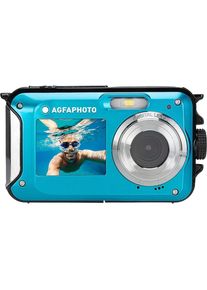 Agfaphoto , Outdoor-Kamera, 24 MP, 16 fachx opt. Zoom , blau , Zwei Displays ermöglichen vielseitige Aufnahmemöglichkeiten