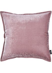 done., done. Dekokissen &raquo;Glam&laquo; unifarben, Reissverschluss, Kissenh&uuml;le ohne F&uuml;llung, 1 St&uuml;ck, altrosa, unifarben, Polyester, 1 Stk.