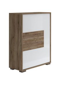 Schuhschrank »Stela«, mit Push-to-open-Funktion und weiss UV-lackierte Front , weiss , Places of Style
