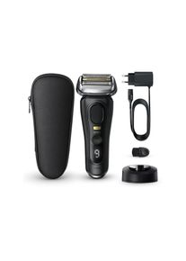 Braun , Elektrorasierer »Series 9 Pro+ 9510s« , schwarz , Scherkopf mit 5 synchronisierten Scherköpfen für eine gründliche Rasur