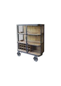Ackerman Barschrank»ChicAntique49.5cmx116.5cmNature/Schwarz« , schwarz